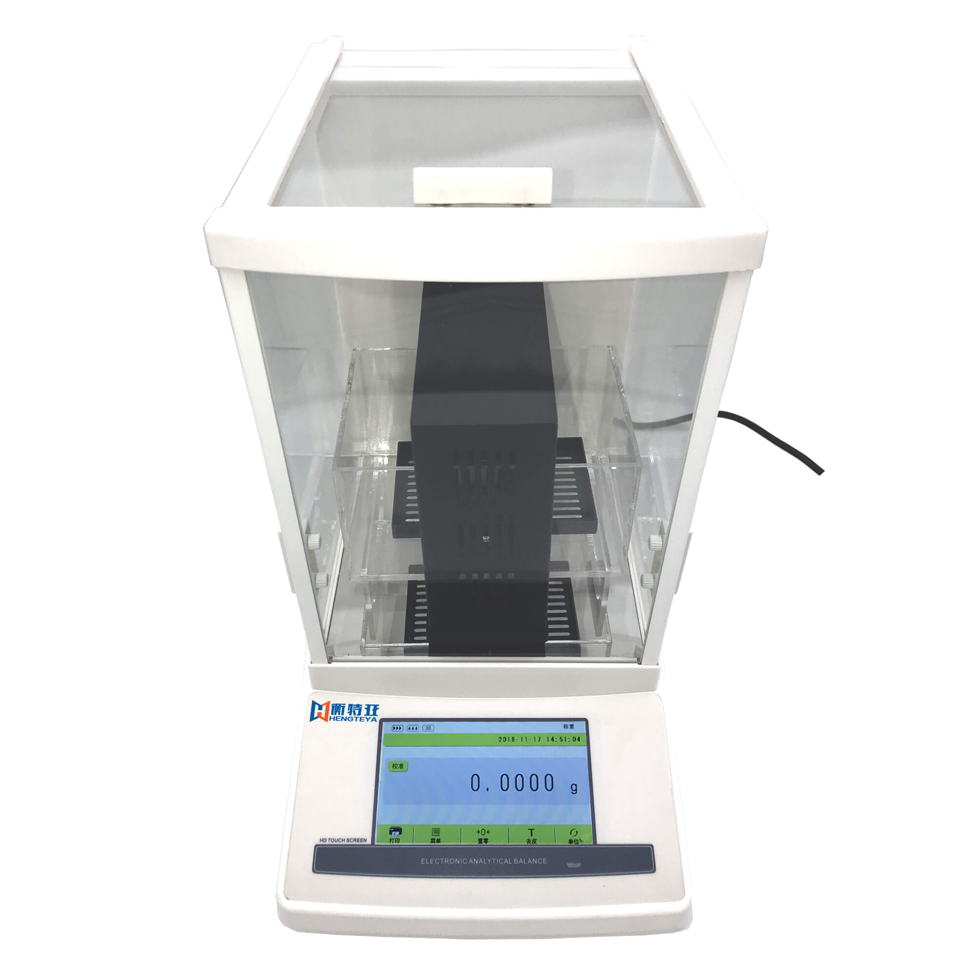 HTY-200E觸摸屏版萬(wàn)分之一精度固體密度測(cè)試儀